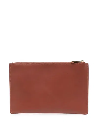 Il Bisonte Single-pocket Medium Wallet In Brown