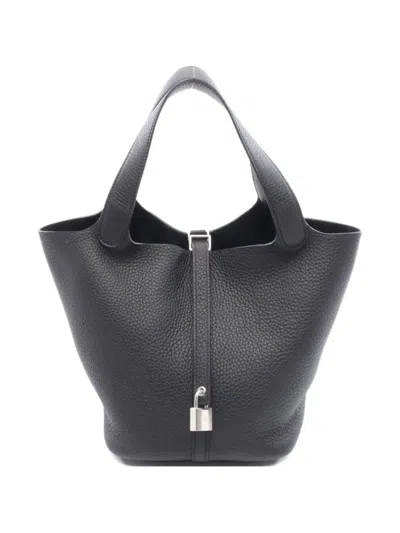 Pre-owned Hermes 2024 Picotin Mm Handbag In Black