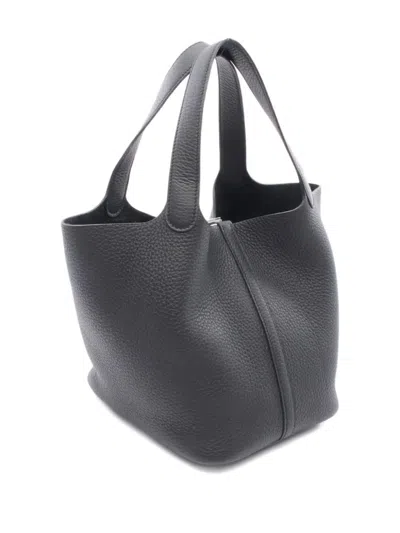 Pre-owned Hermes 2024 Picotin Mm Handbag In Black