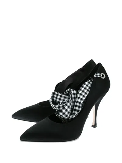 Pre-owned Miu Miu 115mm Leather Pointed-toe Pumps