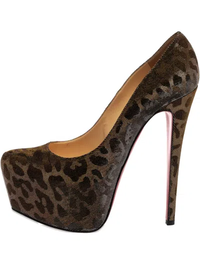 Pre-owned Christian Louboutin 160mm Daffodil Pumps In Gray