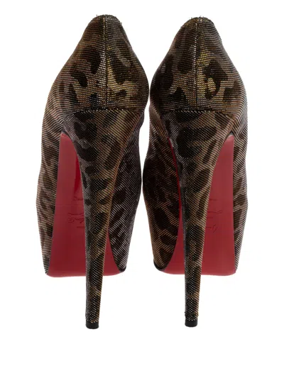 Pre-owned Christian Louboutin 160mm Daffodil Pumps In Gray