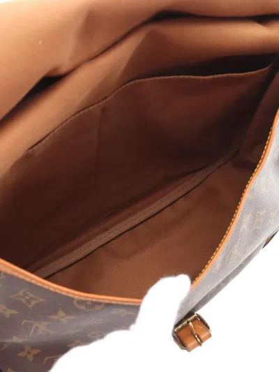 Pre-owned Louis Vuitton 1990 Saumur 35 Shoulder Bag In Brown
