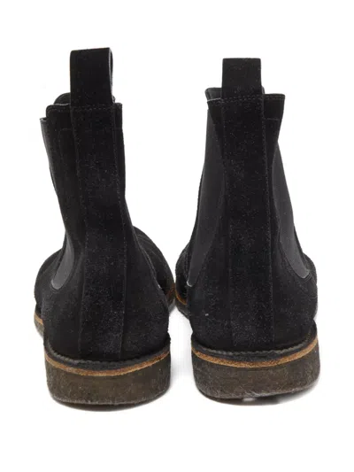 Pre-owned Bottega Veneta Suede Chelsea Boots In Black