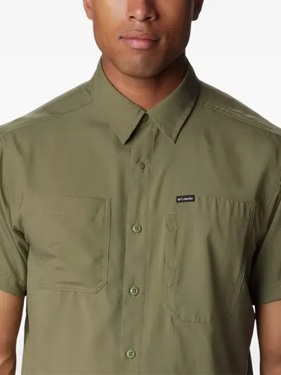 Columbia Buttoned Pocket Shirt In Green