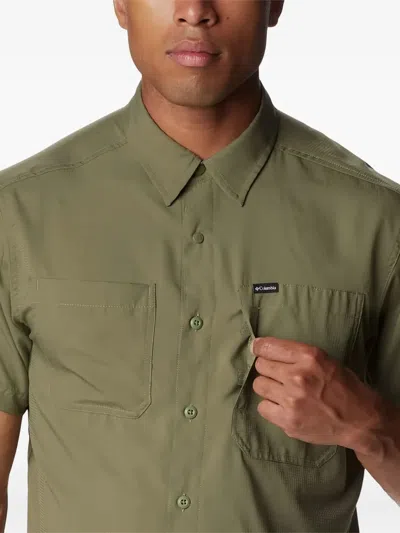 Columbia Buttoned Pocket Shirt In Green