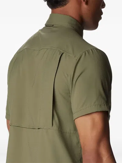Columbia Buttoned Pocket Shirt In Green