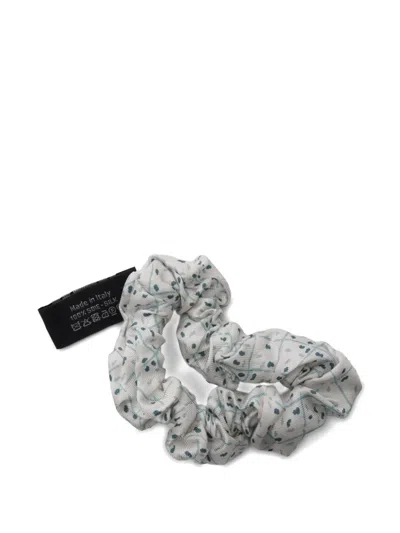 Pre-owned Chanel 1986-1988 Coco Mark Silk Scrunchie And Scarf Set