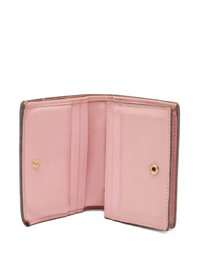 Pre-owned Gucci 2024 Lilith Bee Wallet In Pink