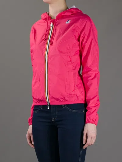 K-way R&d Hooded Windbreaker In Pink