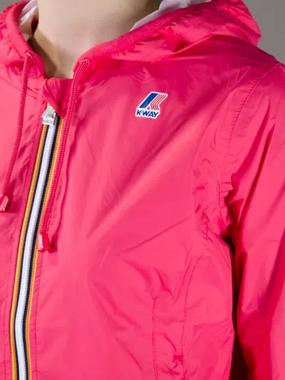 K-way R&d Hooded Windbreaker In Pink