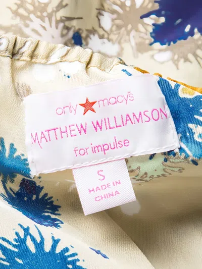 Pre-owned Matthew Williamson 2023 Halterneck Playsuit