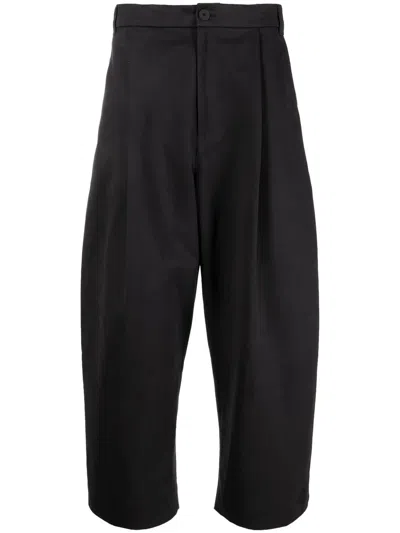 Studio Nicholson Navy Ellis Trousers In Black