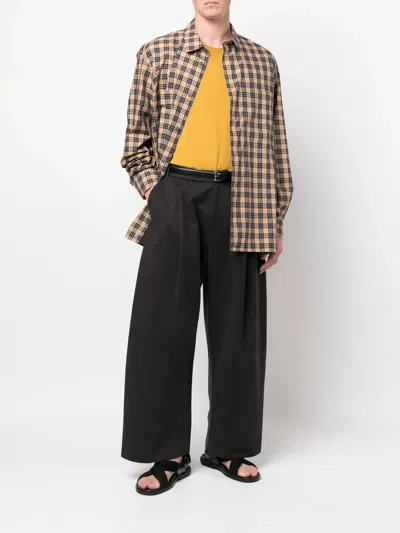 Studio Nicholson Navy Ellis Trousers In Black