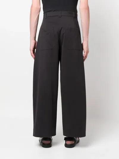 Studio Nicholson Navy Ellis Trousers In Black