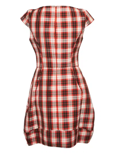 Pre-owned Elisabetta Franchi Check-pattern Mini Dress