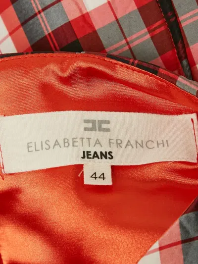 Pre-owned Elisabetta Franchi Check-pattern Mini Dress