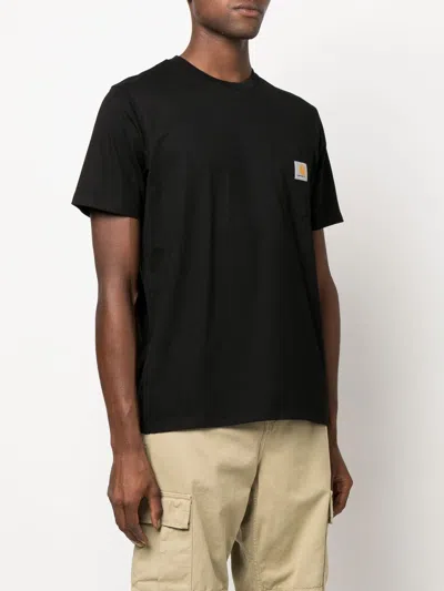 Carhartt Pocket T-shirt Men Black In Black