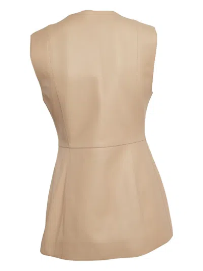 Pre-owned Hermes Sleeveless Button-down Vest