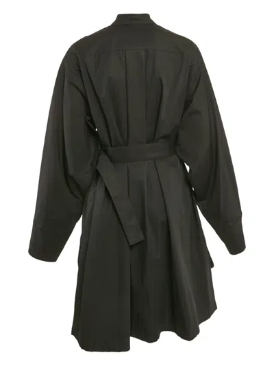 Pre-owned Dior Belted-waist Mini Dress In Black