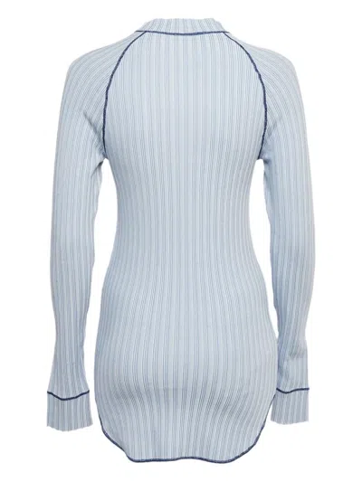 Pre-owned Ferragamo Ribbed Sweater In Blue