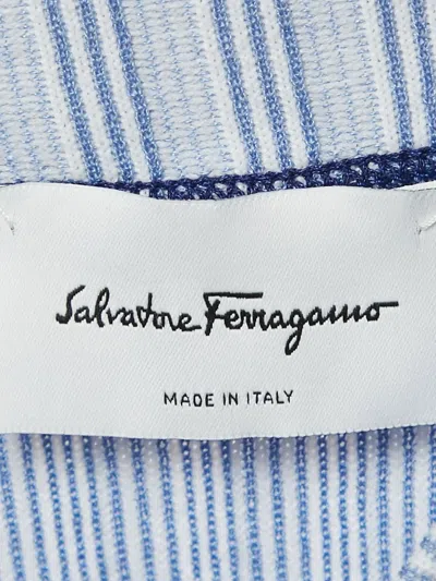 Pre-owned Ferragamo Ribbed Sweater In Blue