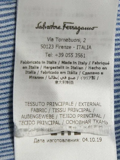 Pre-owned Ferragamo Ribbed Sweater In Blue