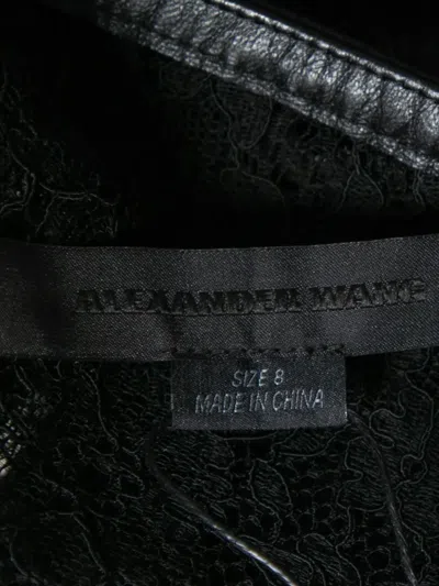 Pre-owned Alexander Wang Leather-trim Lace T-shirt
