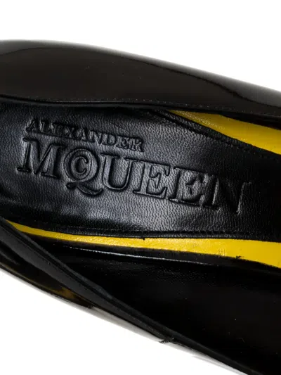 Pre-owned Alexander Mcqueen 125mm Patent-leather Pumps In Black