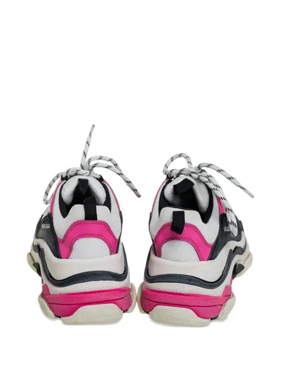 Pre-owned Balenciaga The Triple S Sneakers In White