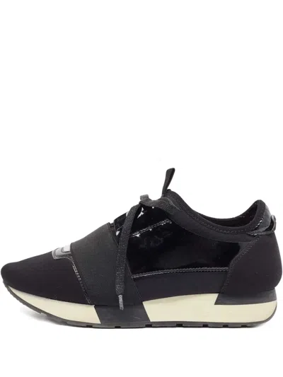 Pre-owned Balenciaga Race Runner Sneakers In Black