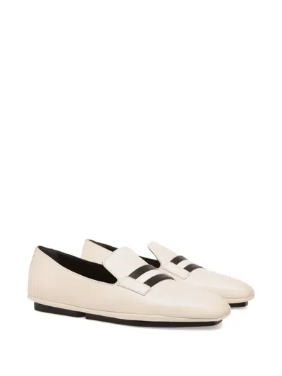 Bally Ribbon-detail Leather Slippers