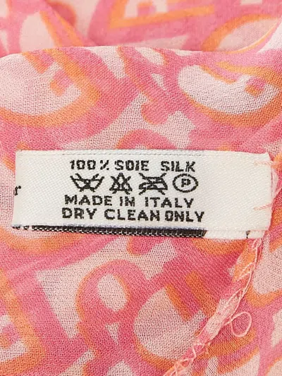 Pre-owned Dior Signature Oblique Monogram Pattern Silk Scarf