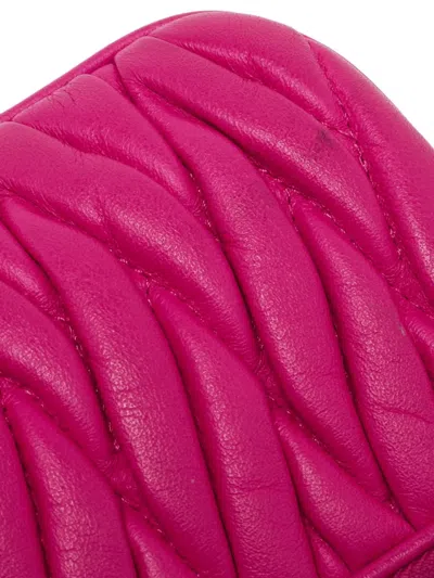 Pre-owned Coach Vintage Quilted Leather Bag In Pink