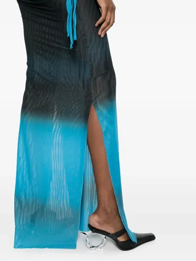 Kernemilk Maya Gradient-effect Maxi Skirt In Blue