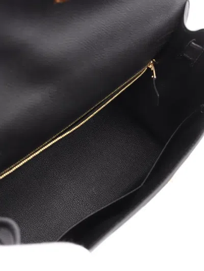 Pre-owned Hermes 2024 Kelly 28 Handbag In Black