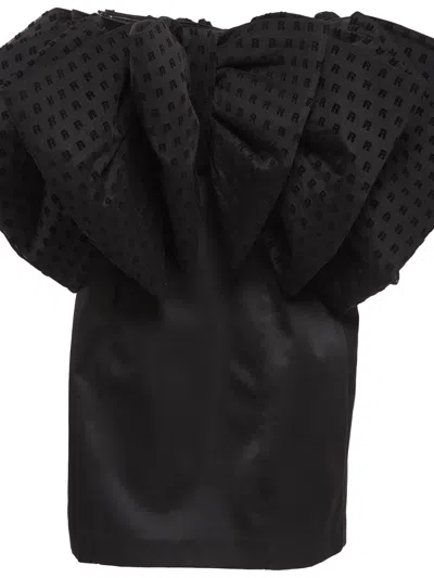 Pre-owned Rotate Birger Christensen  Bow-detail Dress In Black