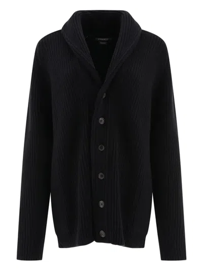 Begg X Co Ribbed Shawl-collar Cardigan In Black