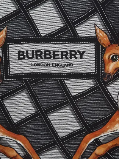 Pre-owned Burberry Deer-print Silk Scarf