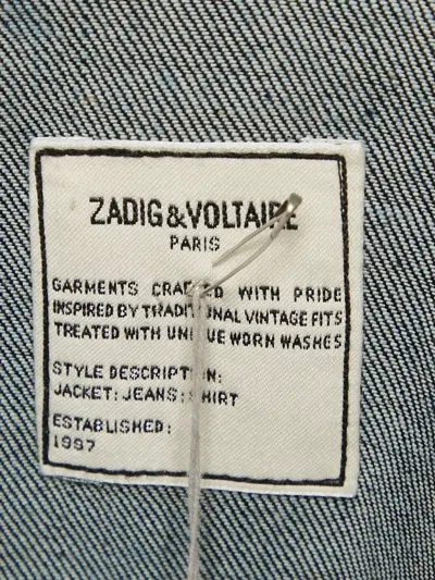 Pre-owned Zadig & Voltaire  Buttoned-front Denim Jacket In Blue