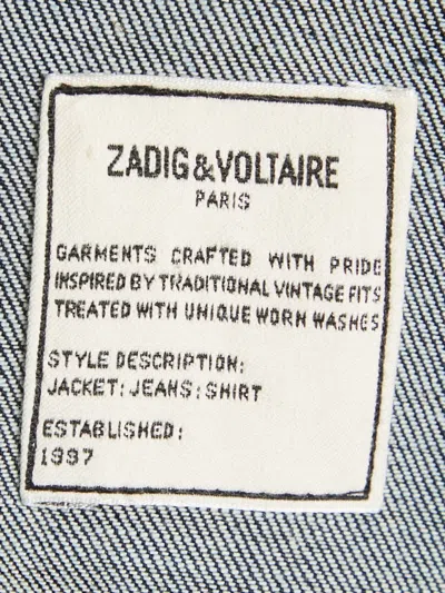 Pre-owned Zadig & Voltaire  Buttoned-front Denim Jacket In Blue