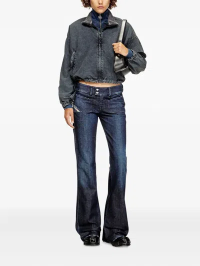 Diesel D-hush Bootcut Jeans In Blue