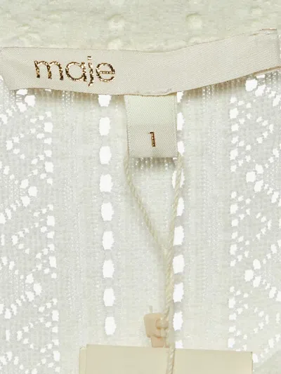 Pre-owned Maje 2024 Knit Button Dress
