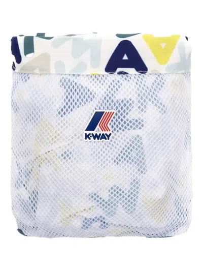 K-way Olivier Logo-print Swim Shorts In Blue