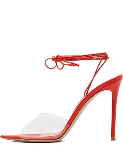 Pre-owned Gianvito Rossi 115mm Leather Lace-up Sandals