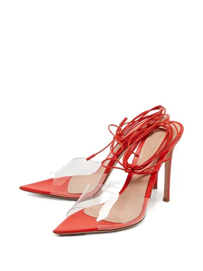 Pre-owned Gianvito Rossi 115mm Leather Lace-up Sandals