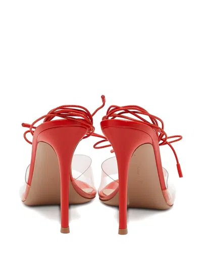 Pre-owned Gianvito Rossi 115mm Leather Lace-up Sandals