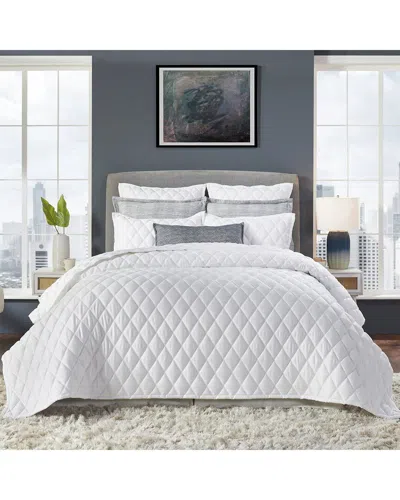 Orchids Lux Home Avalon Coverlet - White