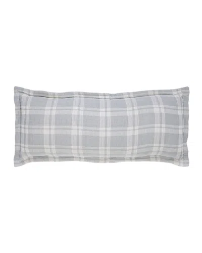 Orchids Lux Home Doyle Decorative Bed Throw Pillow - Sky In Gray