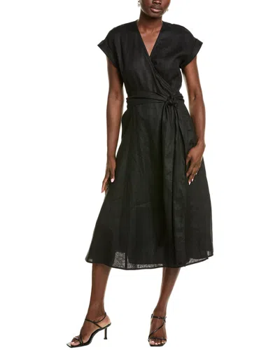 Lafayette 148 New York Wrap Linen Maxi Dress